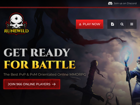 'runewild.com' screenshot