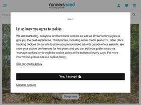 'runnersneed.com' screenshot