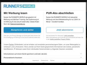'runnersworld.de' screenshot