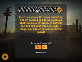 'runningwithscissors.com' screenshot