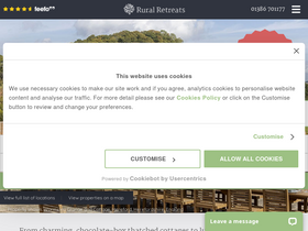 'ruralretreats.co.uk' screenshot