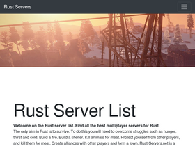 'rust-servers.net' screenshot