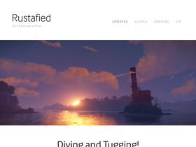 'rustafied.com' screenshot
