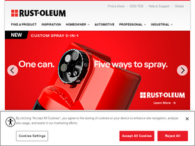 'rustoleum.com' screenshot