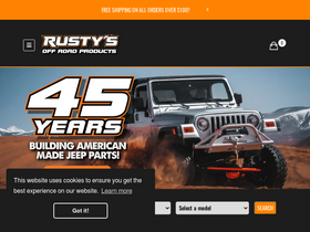 'rustysoffroad.com' screenshot