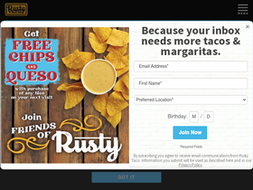 'rustytaco.com' screenshot