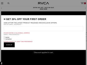 'rvca.com' screenshot