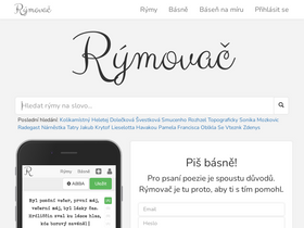 'rymovac.cz' screenshot