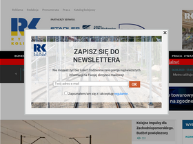 'rynek-kolejowy.pl' screenshot