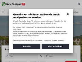 's-bahn-stuttgart.de' screenshot