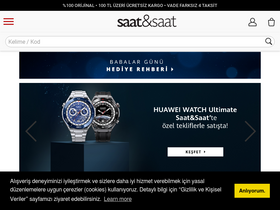 'saatvesaat.com.tr' screenshot