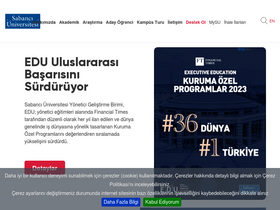 'sabanciuniv.edu' screenshot