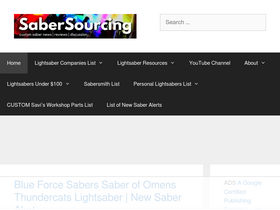 'sabersourcing.com' screenshot