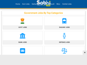 'sabhijobs.com' screenshot