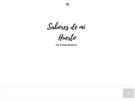 'saboresdemihuerto.com' screenshot