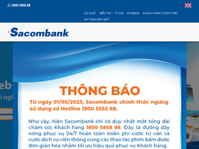 'sacombank.com' screenshot