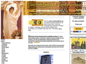 'sacred-texts.com' screenshot