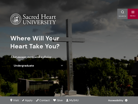 'sacredheart.edu' screenshot