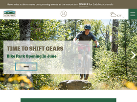 'saddlebackmaine.com' screenshot