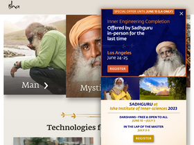 'sadhguru.org' screenshot
