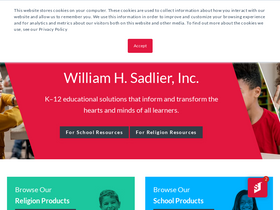 'sadlier.com' screenshot