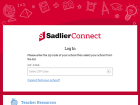 'sadlierconnect.com' screenshot