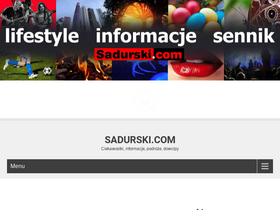 'sadurski.com' screenshot