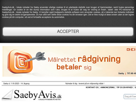 'saebyavis.dk' screenshot