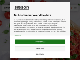 'saeson-web.dk' screenshot