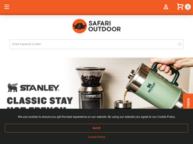 'safarioutdoor.co.za' screenshot