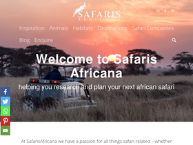 'safarisafricana.com' screenshot