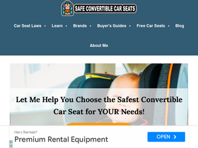 'safeconvertiblecarseats.com' screenshot