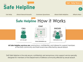 'safehelpline.org' screenshot