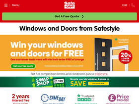 'safestyle-windows.co.uk' screenshot