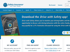 'safetyinsurance.com' screenshot