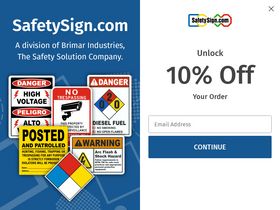 'safetysign.com' screenshot
