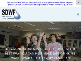'safewater.org' screenshot