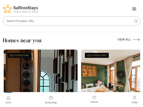 'saffronstays.com' screenshot