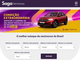 'sagaseminovos.com.br' screenshot