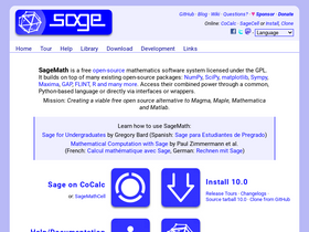 'sagemath.org' screenshot