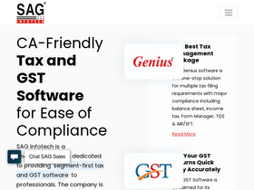 'saginfotech.com' screenshot