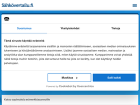 'sahkovertailu.fi' screenshot