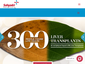 'sahyadrihospital.com' screenshot