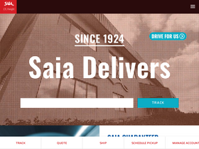 'saia.com' screenshot