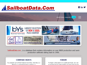 'sailboatdata.com' screenshot
