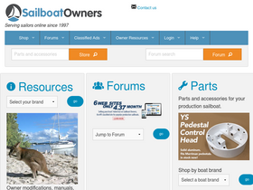 'sailboatowners.com' screenshot