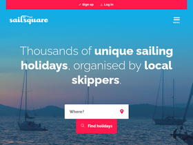 'sailsquare.com' screenshot