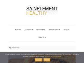 'sainplementhealthy.com' screenshot