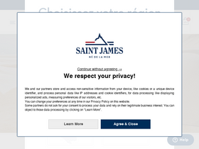 'saint-james.com' screenshot