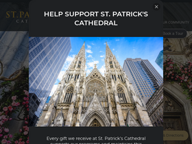 'saintpatrickscathedral.org' screenshot